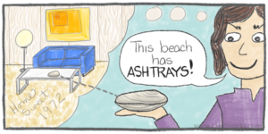 Lisa Sinicki Beach Ashtrays