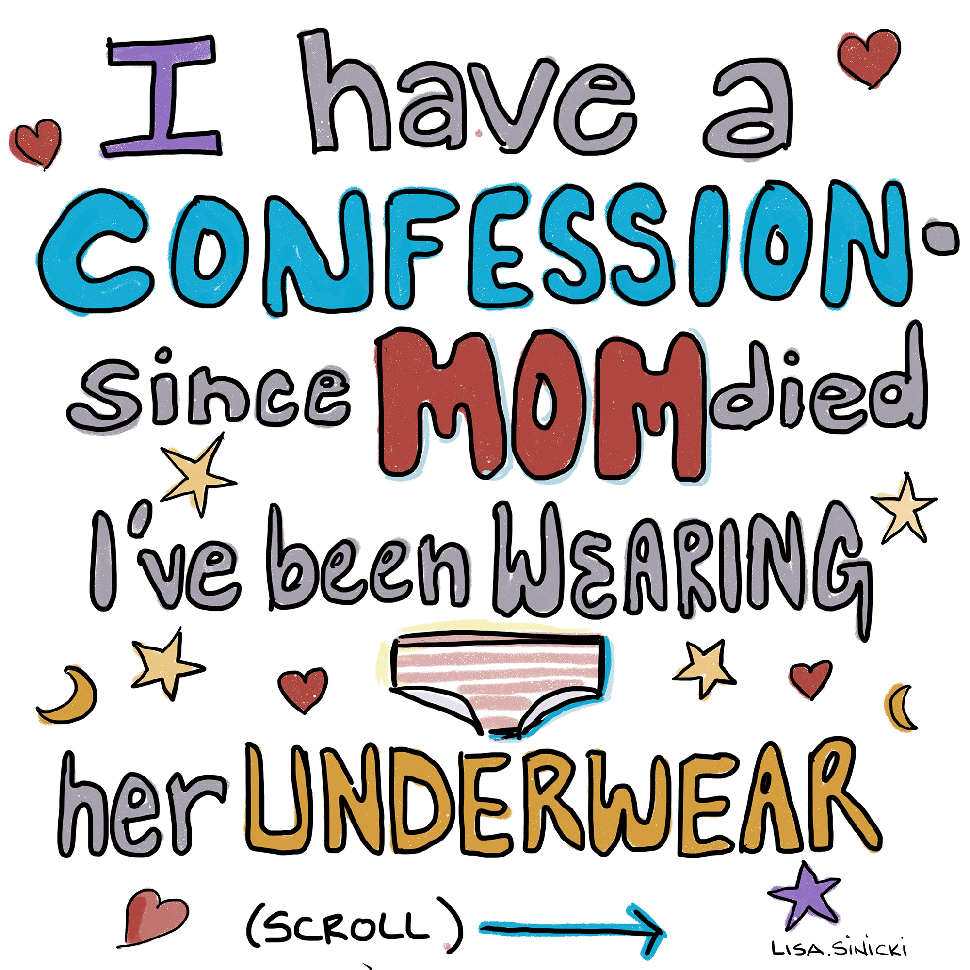 Wearing Mom's Underwear 1