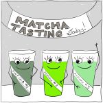 Matcha Tasting today comic by Lisa Sinicki cover slide