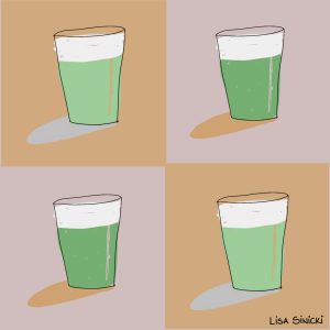 matcha-do about nothing copyright 2025 Lisa Sinicki